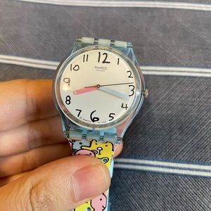 Swatch teddy bear snuggle bunch watch